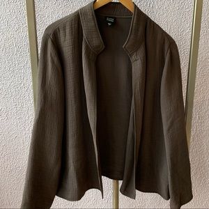 Eileen Fisher silk blend light weight jacket